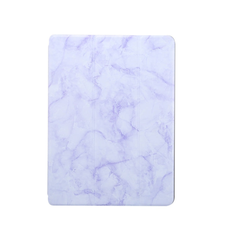 For iPad 10.2 inch Marble Texture Pattern Horizontal Flip Leather Case, with Three-folding Holder & Pen Slot & Sleep / Wake-up Function