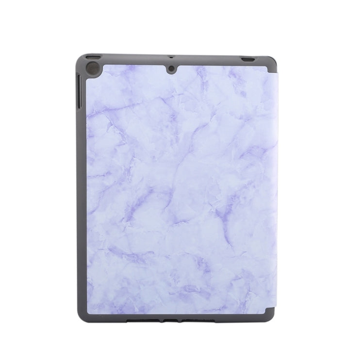 For iPad 10.2 inch Marble Texture Pattern Horizontal Flip Leather Case, with Three-folding Holder & Pen Slot & Sleep / Wake-up Function