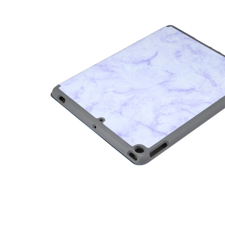 For iPad 10.2 inch Marble Texture Pattern Horizontal Flip Leather Case, with Three-folding Holder & Pen Slot & Sleep / Wake-up Function