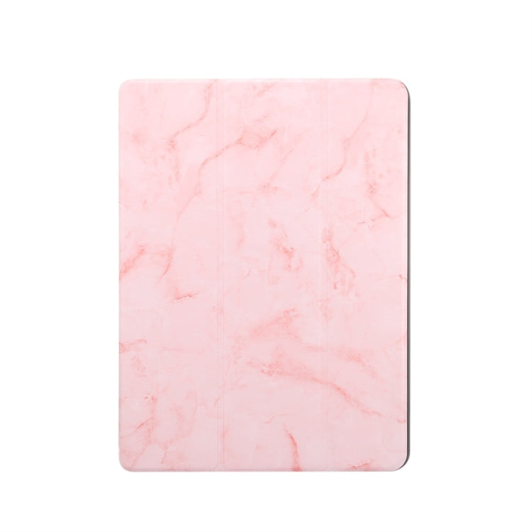 For iPad 10.2 inch Marble Texture Pattern Horizontal Flip Leather Case, with Three-folding Holder & Pen Slot & Sleep / Wake-up Function