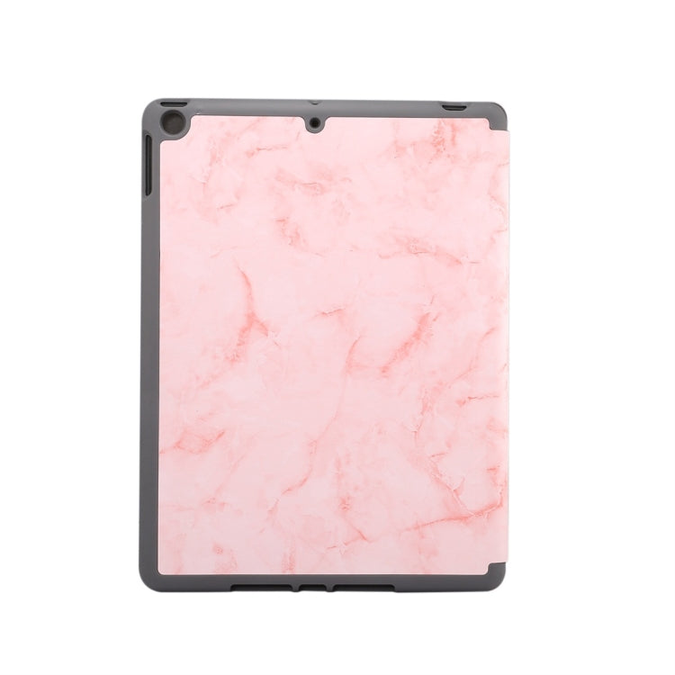 For iPad 10.2 inch Marble Texture Pattern Horizontal Flip Leather Case, with Three-folding Holder & Pen Slot & Sleep / Wake-up Function