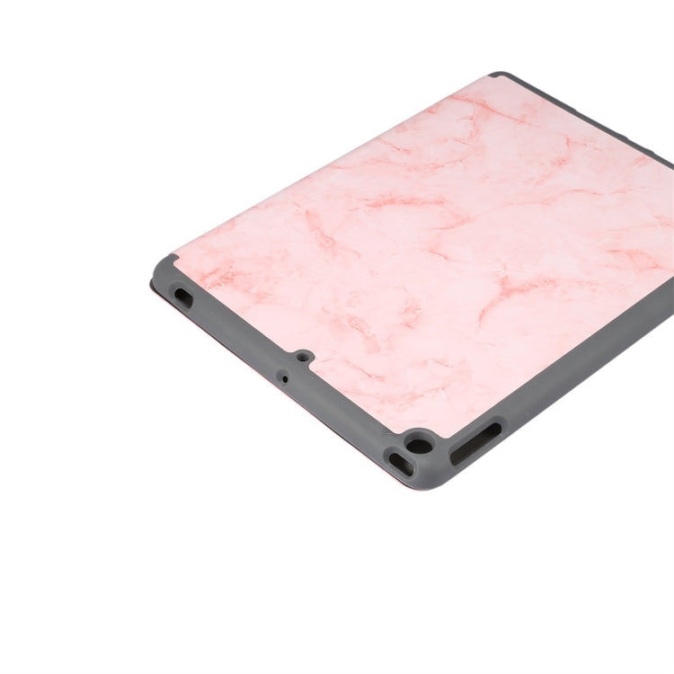 For iPad 10.2 inch Marble Texture Pattern Horizontal Flip Leather Case, with Three-folding Holder & Pen Slot & Sleep / Wake-up Function