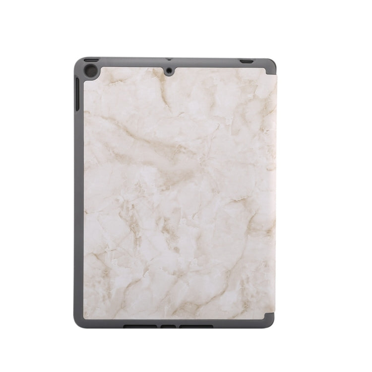 For iPad 10.2 inch Marble Texture Pattern Horizontal Flip Leather Case, with Three-folding Holder & Pen Slot & Sleep / Wake-up Function