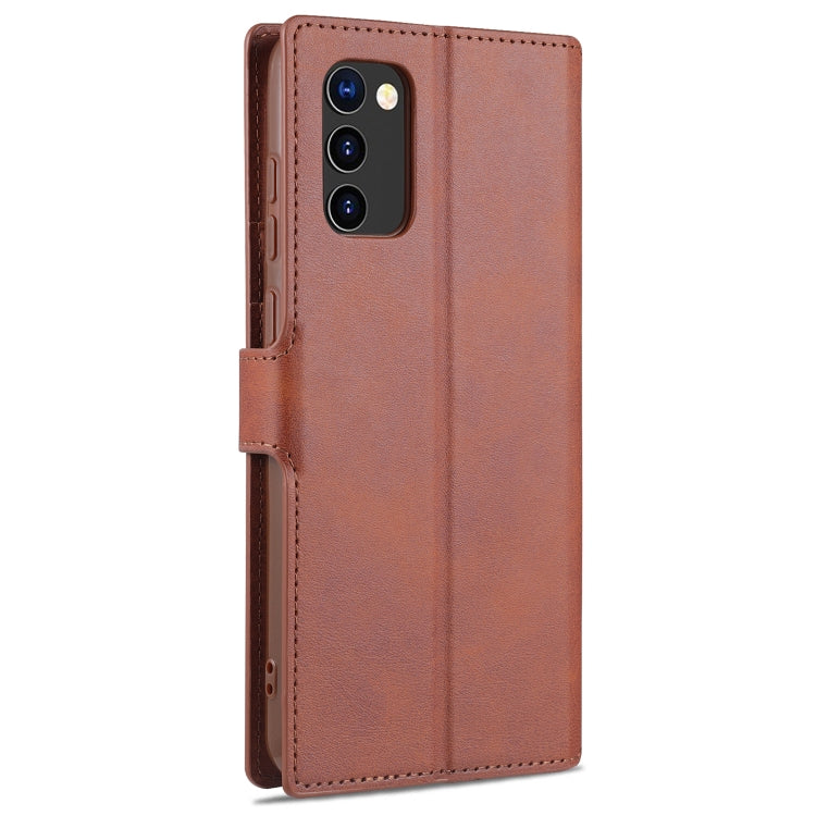 For Samsung Galaxy A02s (EU Version) AZNS Calf Texture Horizontal Flip Leather Case with Holder & Card Slots & Wallet & Photo Frame