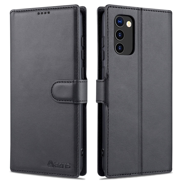 For Samsung Galaxy A02s (EU Version) AZNS Calf Texture Horizontal Flip Leather Case with Holder & Card Slots & Wallet & Photo Frame