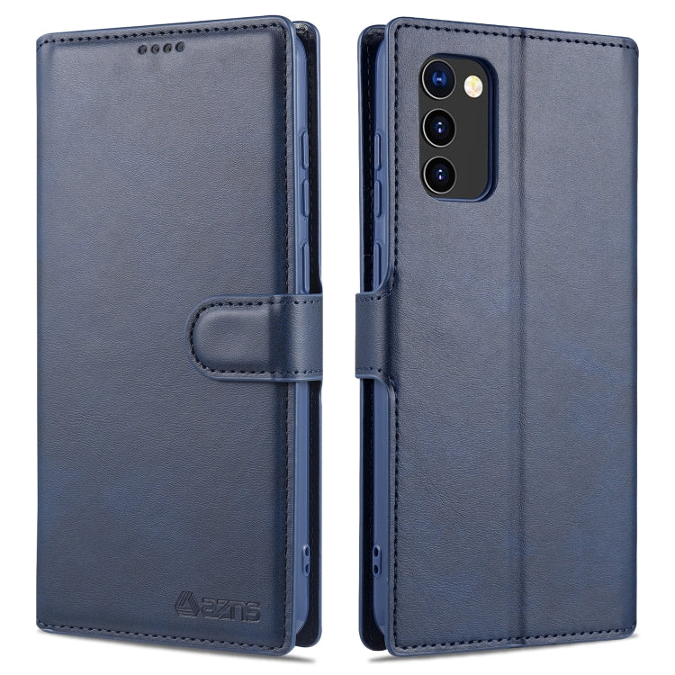 For Samsung Galaxy A02s (EU Version) AZNS Calf Texture Horizontal Flip Leather Case with Holder & Card Slots & Wallet & Photo Frame