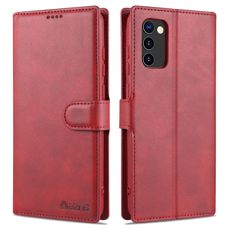 For Samsung Galaxy A02s (EU Version) AZNS Calf Texture Horizontal Flip Leather Case with Holder & Card Slots & Wallet & Photo Frame