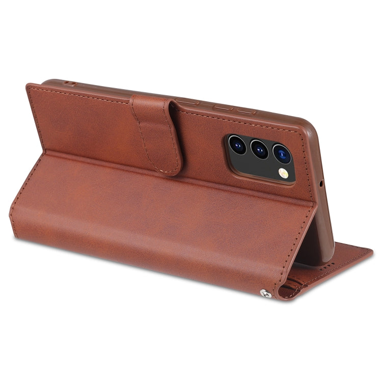 For Samsung Galaxy A02s (EU Version) AZNS Calf Texture Horizontal Flip Leather Case with Holder & Card Slots & Wallet & Photo Frame