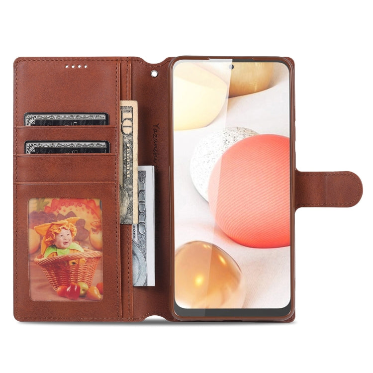 For Samsung Galaxy A52 5G / 4G AZNS Calf Texture Horizontal Flip Leather Case with Holder & Card Slots & Wallet & Photo Frame