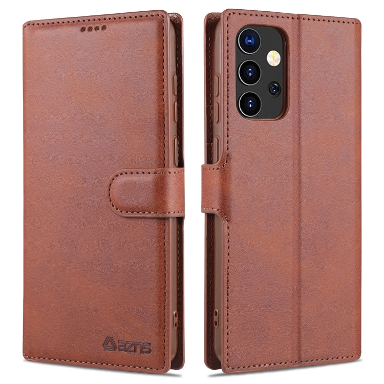 For Samsung Galaxy A72 5G / 4G AZNS Calf Texture Horizontal Flip Leather Case with Holder & Card Slots & Wallet & Photo Frame