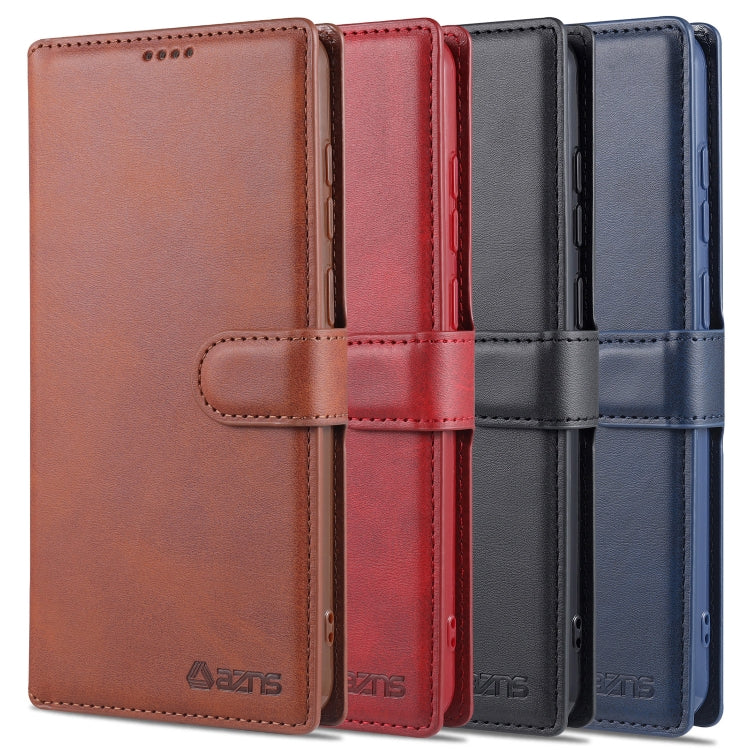 For Samsung Galaxy A72 5G / 4G AZNS Calf Texture Horizontal Flip Leather Case with Holder & Card Slots & Wallet & Photo Frame