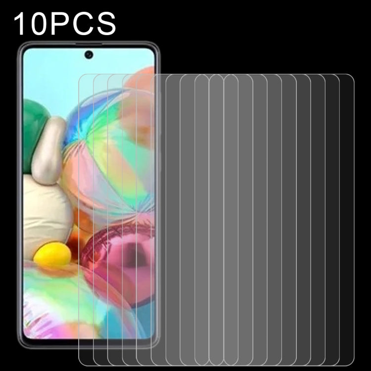 For Samsung Galaxy A72 4G 10 PCS 0.26mm 9H 2.5D Tempered Glass Film