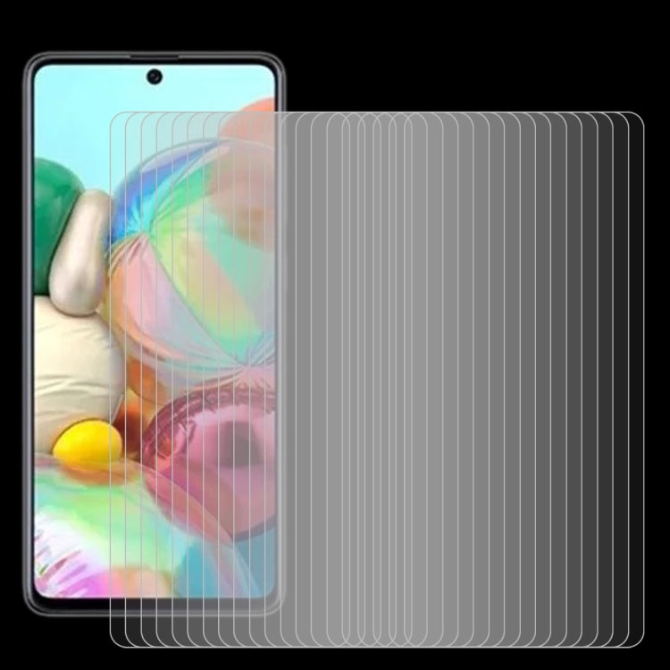 For Samsung Galaxy A72 4G 50 PCS 0.26mm 9H 2.5D Tempered Glass Film
