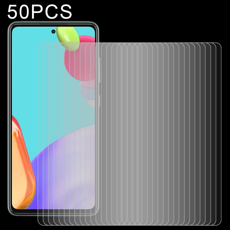 For Samsung Galaxy A52 4G 50 PCS 0.26mm 9H 2.5D Tempered Glass Film