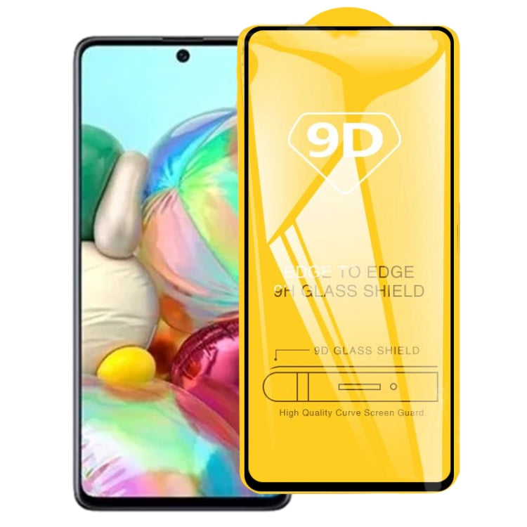 For Samsung Galaxy A72 4G 9D Full Glue Full Screen Tempered Glass Film