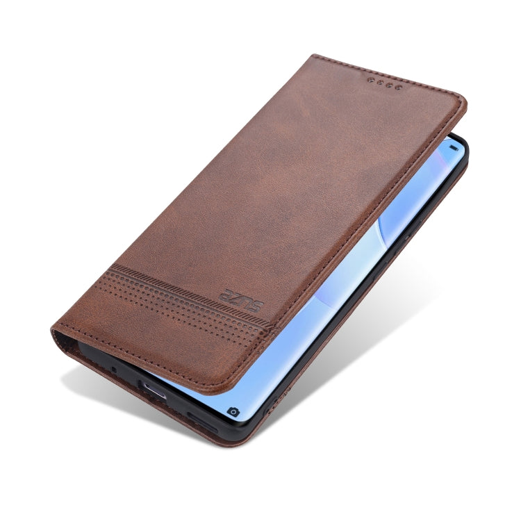 For Huawei nova 8 5G AZNS Magnetic Calf Texture Horizontal Flip Leather Case with Card Slots & Holder & Wallet