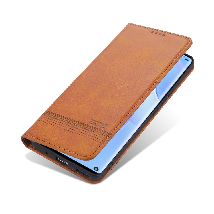 For Huawei nova 8 5G AZNS Magnetic Calf Texture Horizontal Flip Leather Case with Card Slots & Holder & Wallet