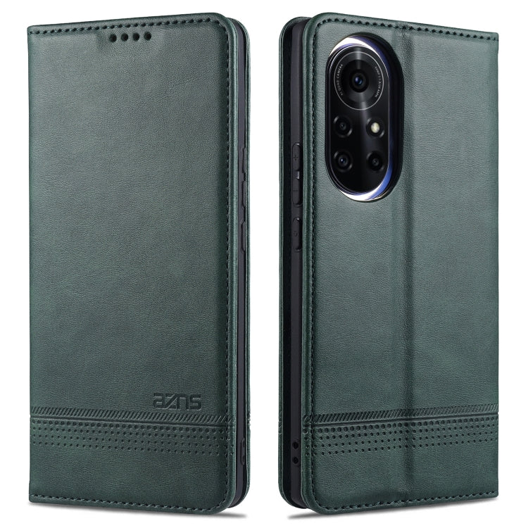 For Huawei nova 8 5G AZNS Magnetic Calf Texture Horizontal Flip Leather Case with Card Slots & Holder & Wallet