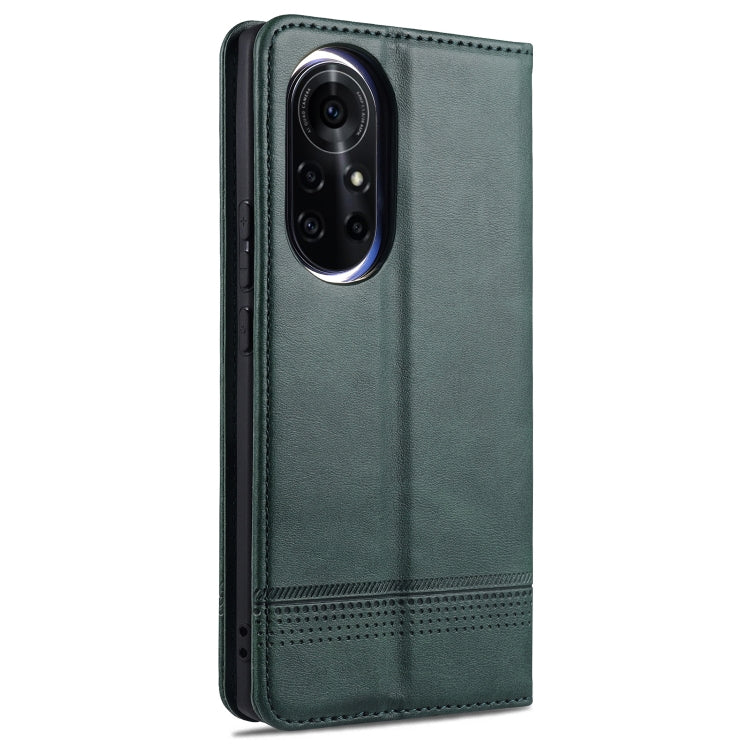 For Huawei nova 8 5G AZNS Magnetic Calf Texture Horizontal Flip Leather Case with Card Slots & Holder & Wallet