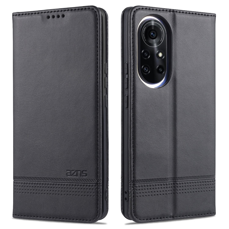 For Huawei nova 8 5G AZNS Magnetic Calf Texture Horizontal Flip Leather Case with Card Slots & Holder & Wallet