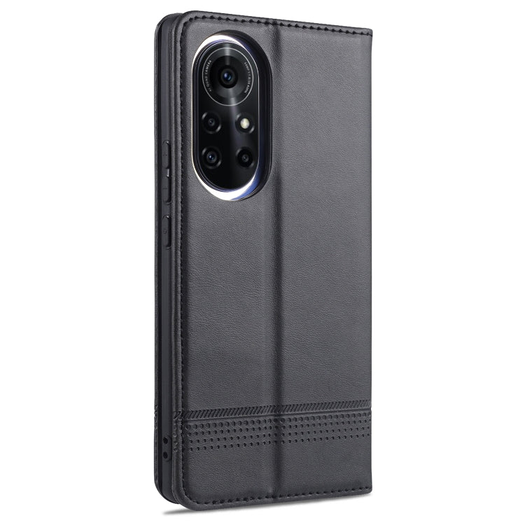 For Huawei nova 8 5G AZNS Magnetic Calf Texture Horizontal Flip Leather Case with Card Slots & Holder & Wallet