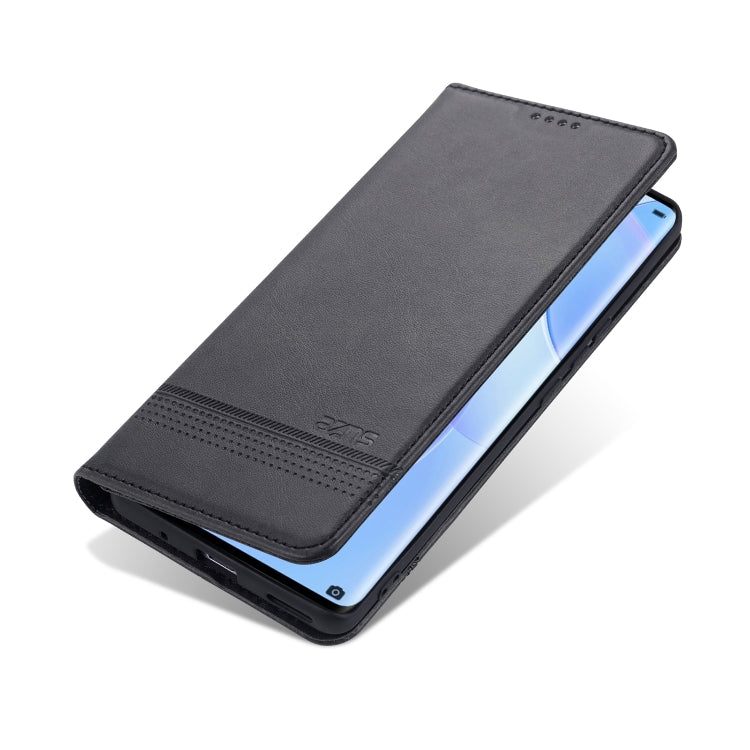 For Huawei nova 8 5G AZNS Magnetic Calf Texture Horizontal Flip Leather Case with Card Slots & Holder & Wallet