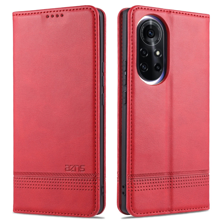 For Huawei nova 8 5G AZNS Magnetic Calf Texture Horizontal Flip Leather Case with Card Slots & Holder & Wallet