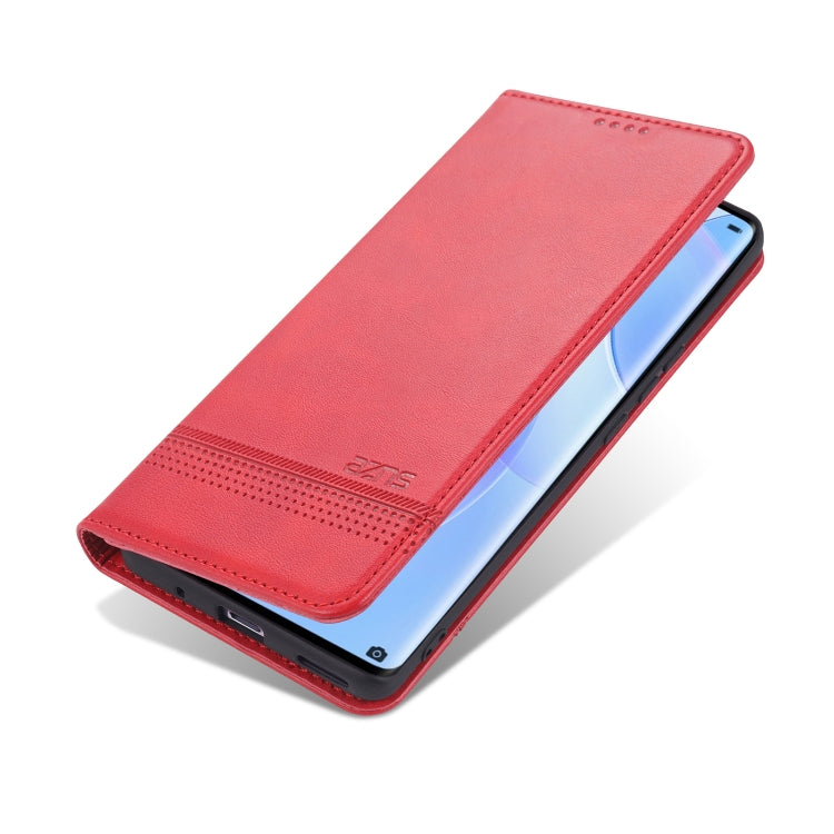For Huawei nova 8 5G AZNS Magnetic Calf Texture Horizontal Flip Leather Case with Card Slots & Holder & Wallet