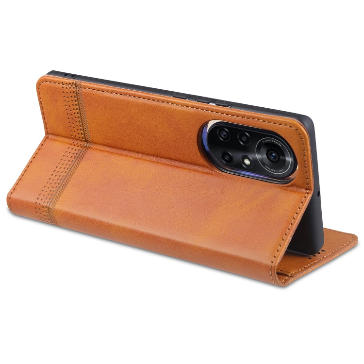 For Huawei nova 8 5G AZNS Magnetic Calf Texture Horizontal Flip Leather Case with Card Slots & Holder & Wallet