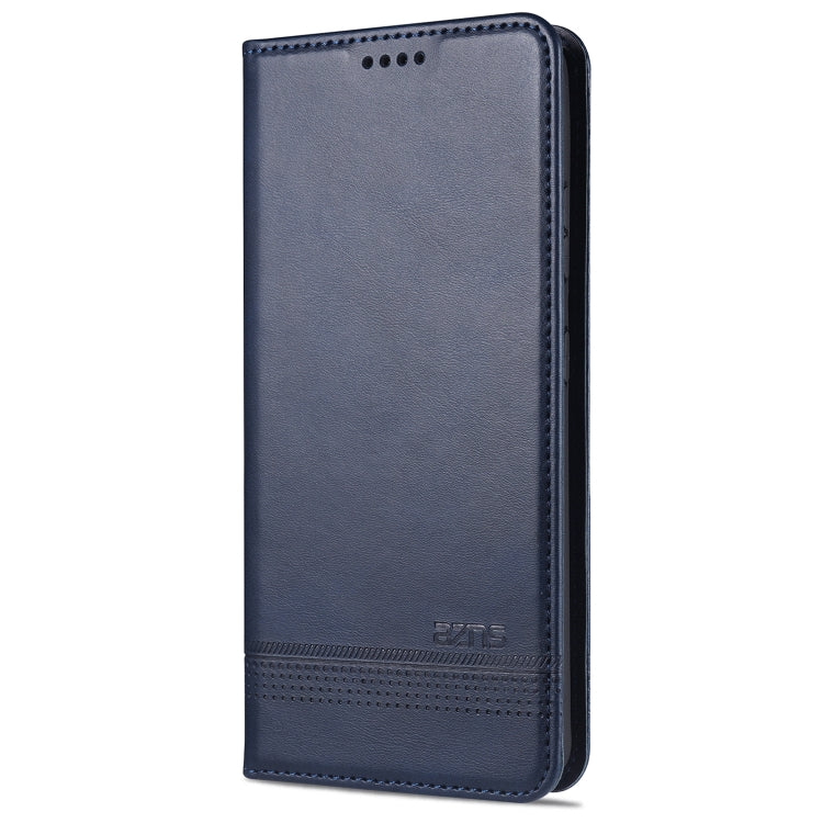 For Samsung Galaxy S21 Ultra 5G AZNS Magnetic Calf Texture Horizontal Flip Leather Case with Card Slots & Holder & Wallet