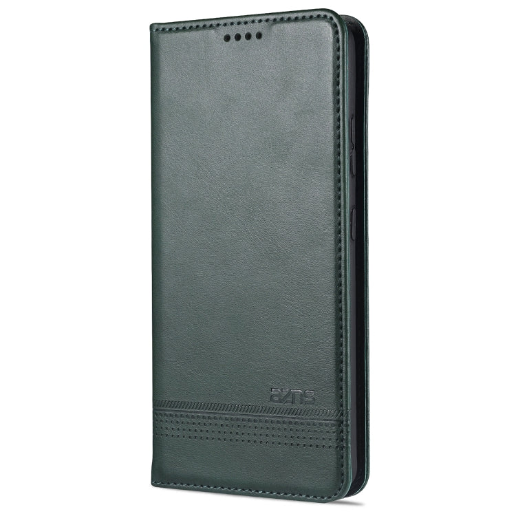 For Samsung Galaxy S21 5G AZNS Magnetic Calf Texture Horizontal Flip Leather Case with Card Slots & Holder & Wallet