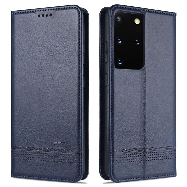 For Samsung Galaxy S21+ 5G AZNS Magnetic Calf Texture Horizontal Flip Leather Case with Card Slots & Holder & Wallet