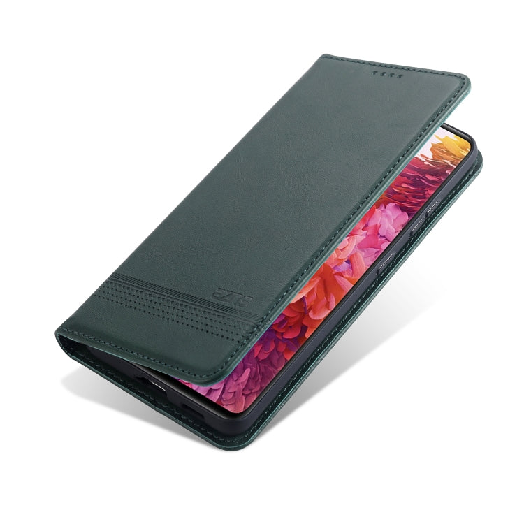 For Samsung Galaxy S21+ 5G AZNS Magnetic Calf Texture Horizontal Flip Leather Case with Card Slots & Holder & Wallet