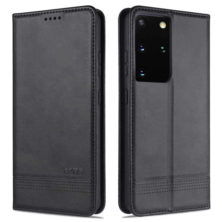 For Samsung Galaxy S21+ 5G AZNS Magnetic Calf Texture Horizontal Flip Leather Case with Card Slots & Holder & Wallet