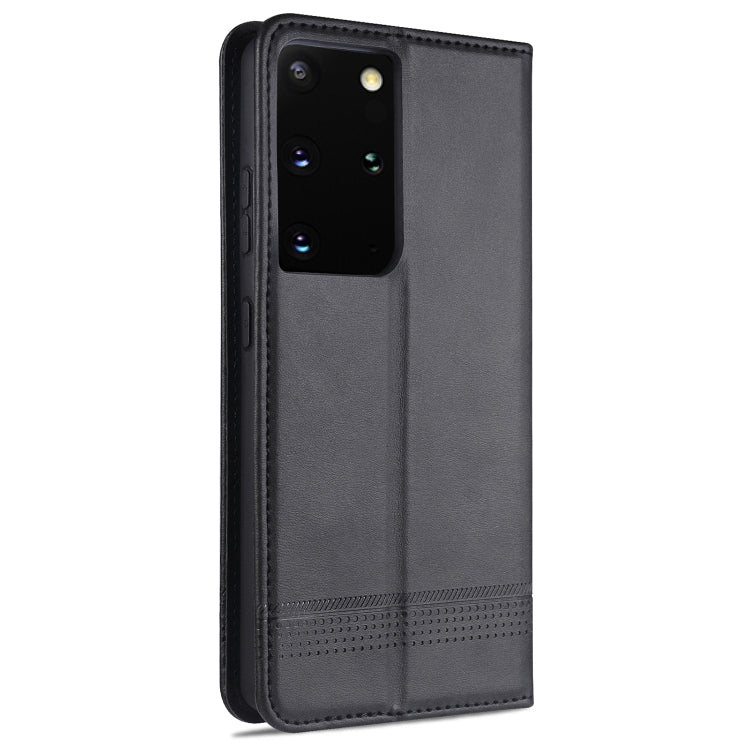 For Samsung Galaxy S21+ 5G AZNS Magnetic Calf Texture Horizontal Flip Leather Case with Card Slots & Holder & Wallet