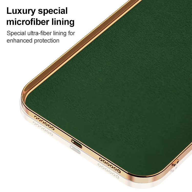 For iPhone 12 Pro Max 6D Electroplating Full Coverage Silicone Protective Case with Magnetic Ring Holder