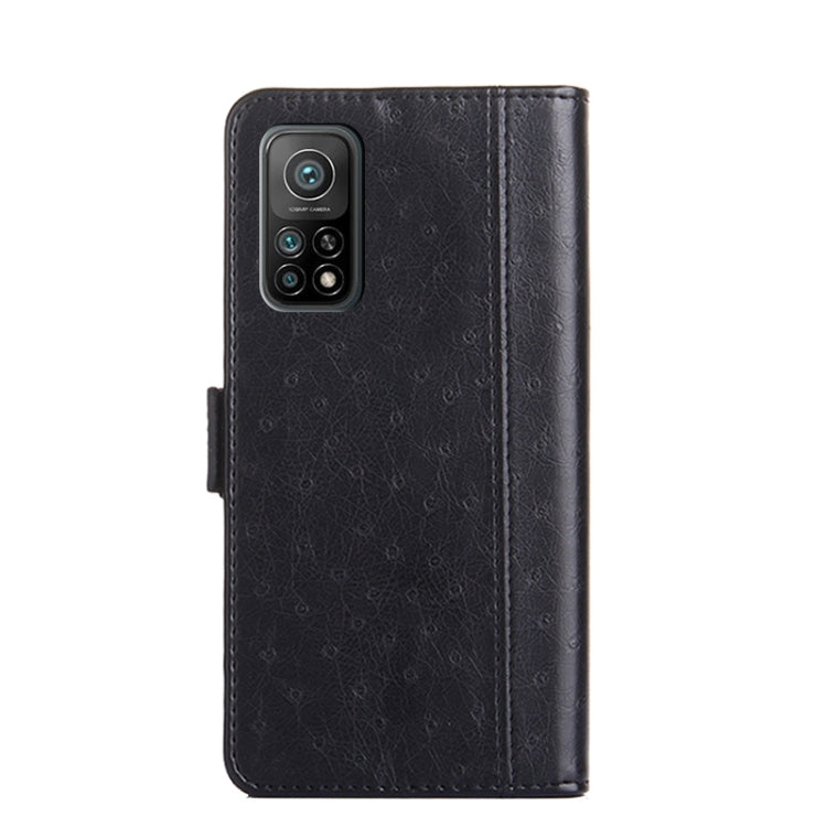 For Xiaomi Mi 10T / 10T Pro 5G Ostrich Texture PU + TPU Horizontal Flip Leather Case with Holder & Card Slots & Wallet