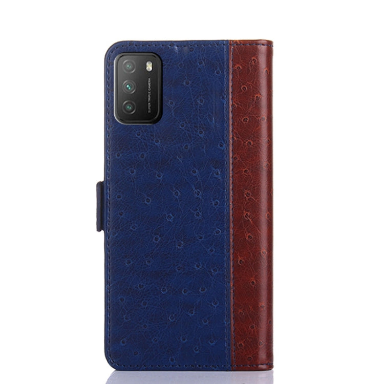 For Xiaomi Poco M3 Ostrich Texture PU + TPU Horizontal Flip Leather Case with Holder & Card Slots & Wallet