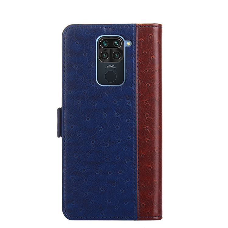 For Xiaomi Redmi Note 9 Ostrich Texture PU + TPU Horizontal Flip Leather Case with Holder & Card Slots & Wallet