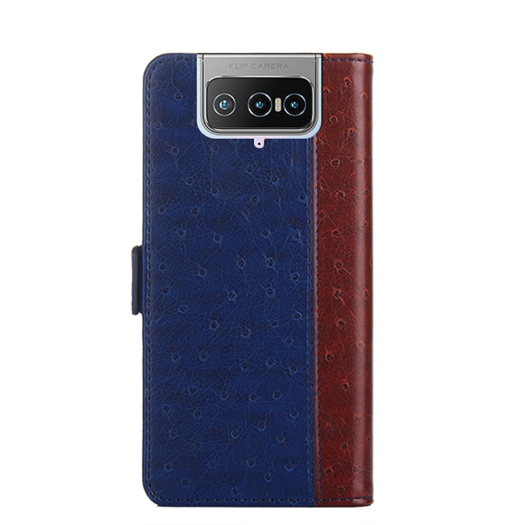 For Asus Zenfone 7 Pro ZS671KS Ostrich Texture PU + TPU Horizontal Flip Leather Case with Holder & Card Slots & Wallet
