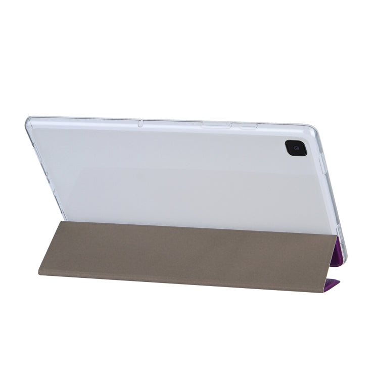 For Samsung Galaxy Tab A7 10.4 (2020) Coloured Drawing Pattern Horizontal Flip Leather Case with Three-folding Holder