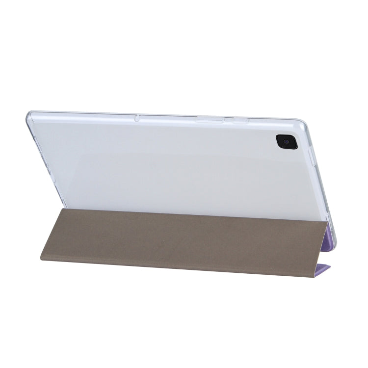 For Samsung Galaxy Tab A7 10.4 (2020) Coloured Drawing Pattern Horizontal Flip Leather Case with Three-folding Holder
