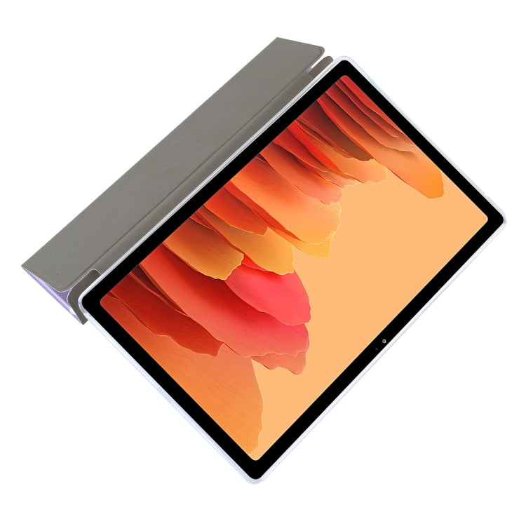 For Samsung Galaxy Tab A7 10.4 (2020) Coloured Drawing Pattern Horizontal Flip Leather Case with Three-folding Holder