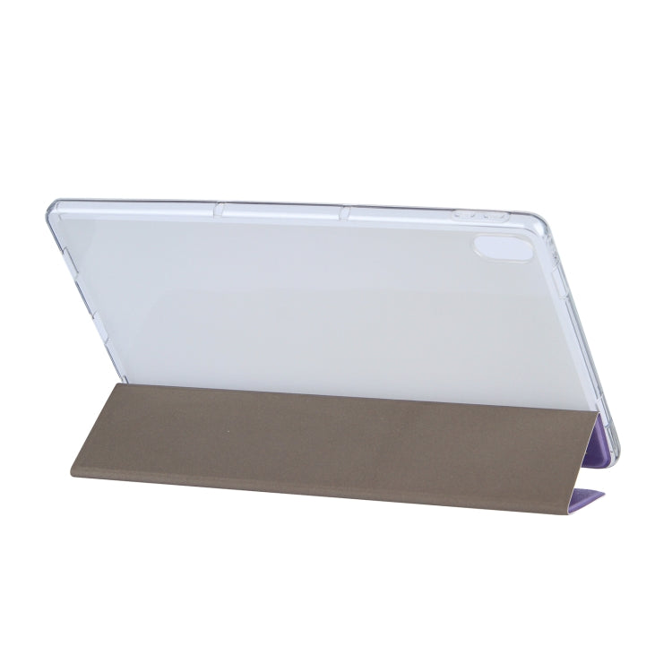 For Lenovo Tab P11 (TB-J606F) Coloured Drawing Pattern Horizontal Flip Leather Case with Three-folding Holder