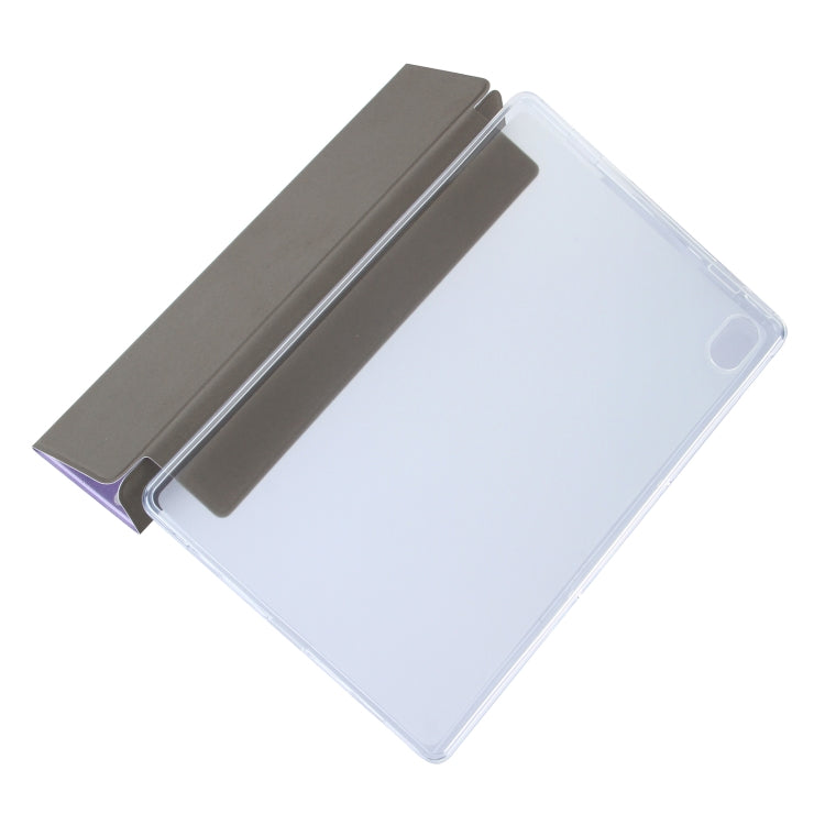 For Lenovo Tab P11 (TB-J606F) Coloured Drawing Pattern Horizontal Flip Leather Case with Three-folding Holder