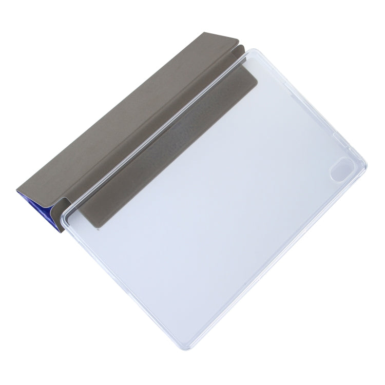 For Lenovo Tab P11 (TB-J606F) Coloured Drawing Pattern Horizontal Flip Leather Case with Three-folding Holder