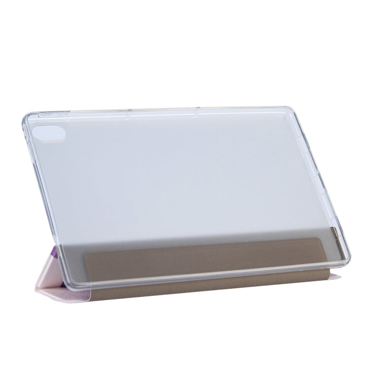 For Lenovo Tab P11 (TB-J606F) Coloured Drawing Pattern Horizontal Flip Leather Case with Three-folding Holder