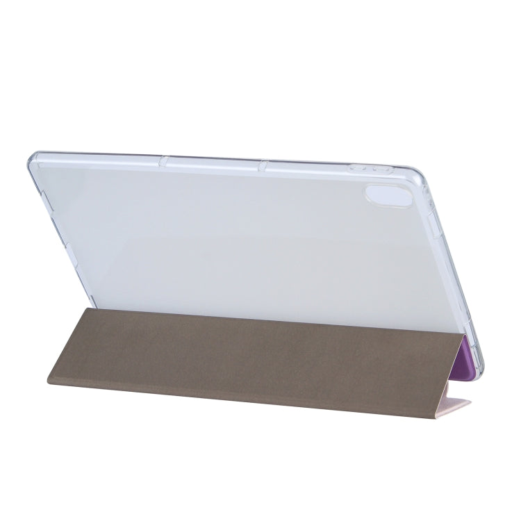 For Lenovo Tab P11 (TB-J606F) Coloured Drawing Pattern Horizontal Flip Leather Case with Three-folding Holder