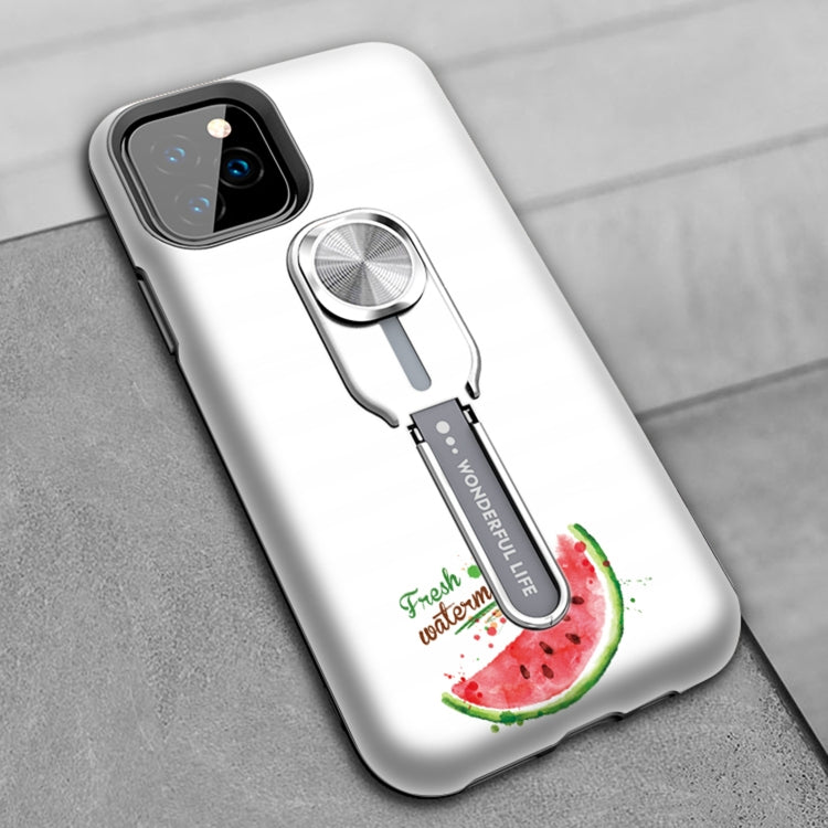 For iPhone 11 Pro Redden Series UV light Color Changing Protective Case with Ring Bracket