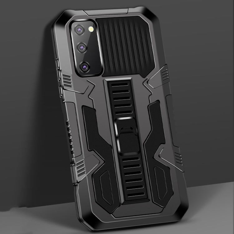 For Samsung Galaxy A51 / Galaxy A31 Vanguard Warrior All Inclusive Double-color Shockproof TPU + PC Protective Case with Holder